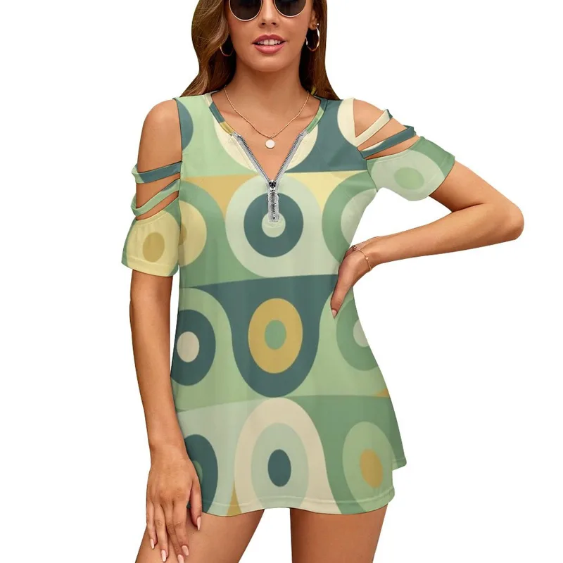 Women'S Accessories In The 60S - Groovy 70's padrão feminino zíper vários