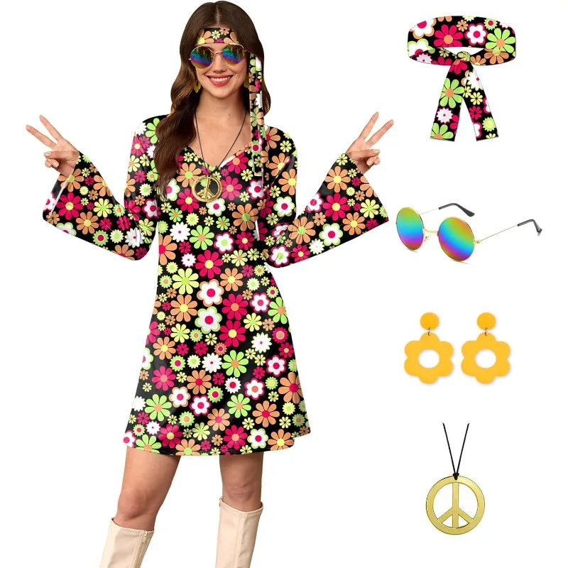 Women'S Accessories In The 60S - Fantasia de Halloween para Mulheres com