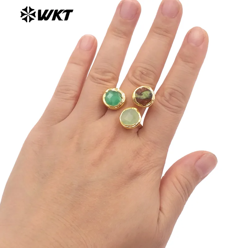 Women'S Accessories Australia - Anéis Ajustáveis em Triângulo de Pedra