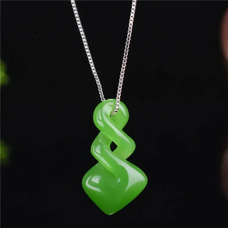 Women Accessories For Hand - Natural hetian jade cor verde pingente