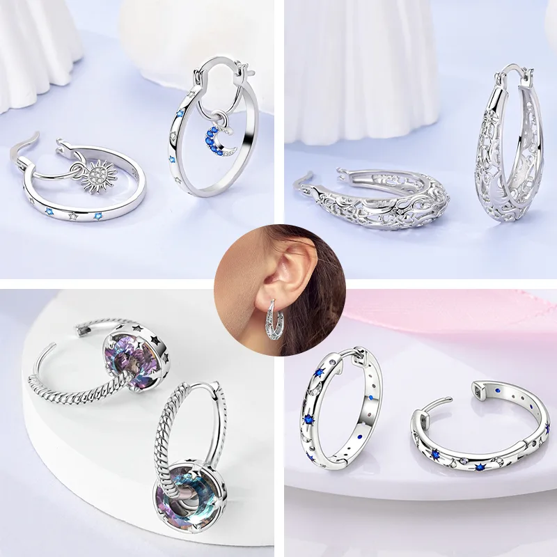 Women'S Accessories Jewelry Sale - Brincos de Argola em Prata Esterlina