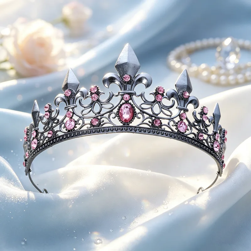 Women Knight Accessories - Coroa Medieval Gótica Antiga de Prata