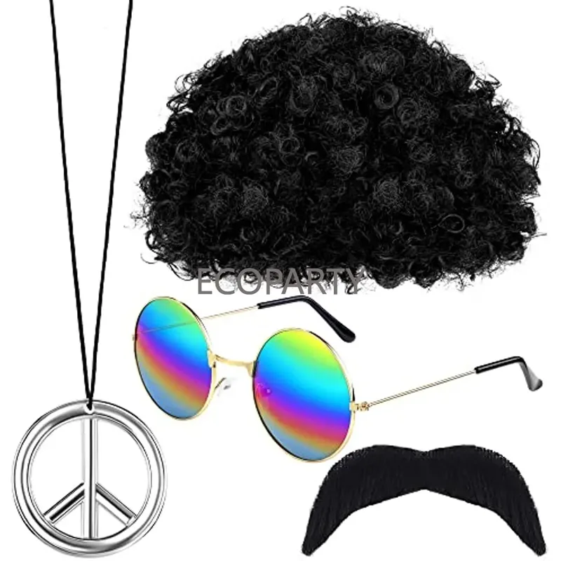 Women'S Accessories In The 60S - Acessórios de fantasia hippie, conjunto de