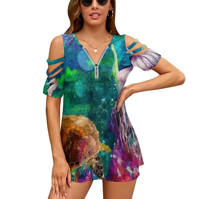 Women'S Accessories Australia - Tartarugas no recife feminino zíper sexy