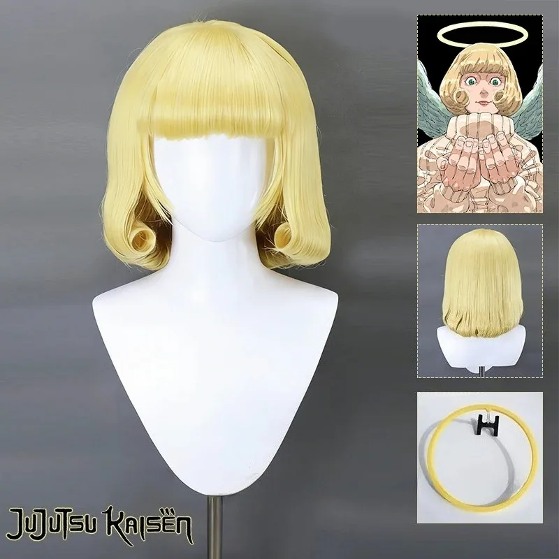 Women'S Yellow Accessories - Peruca Cosplay Anime Jujutsu Kaisen Hana
