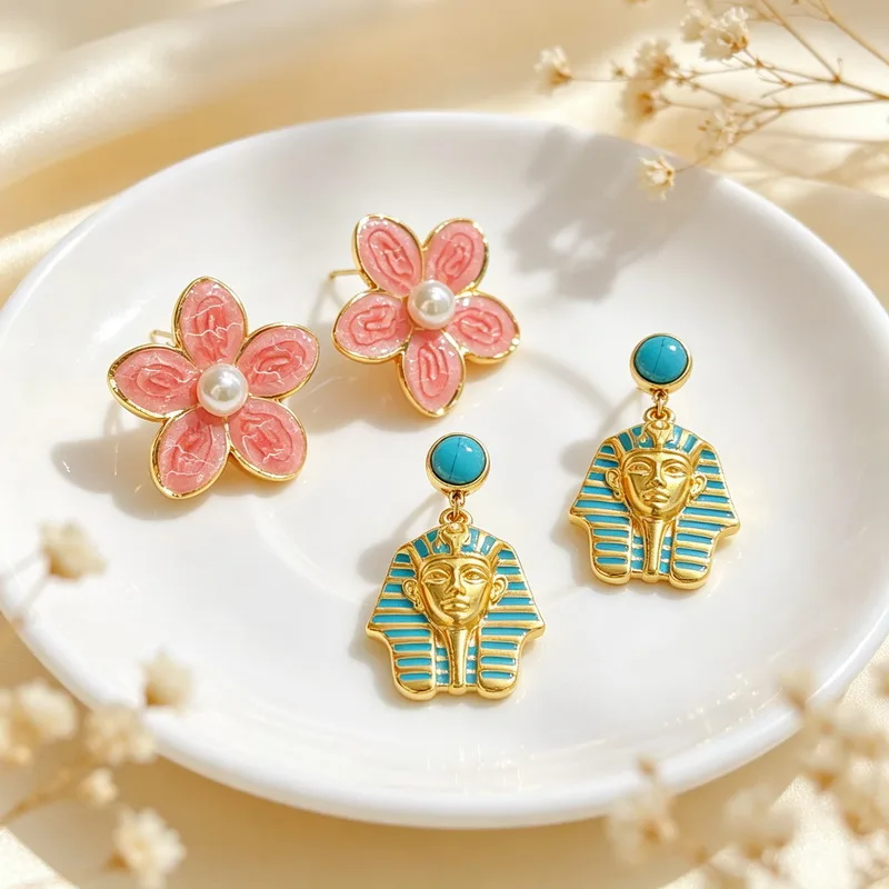 Women'S Egyptian Accessories - Brincos de Aço Inoxidável Kalen para