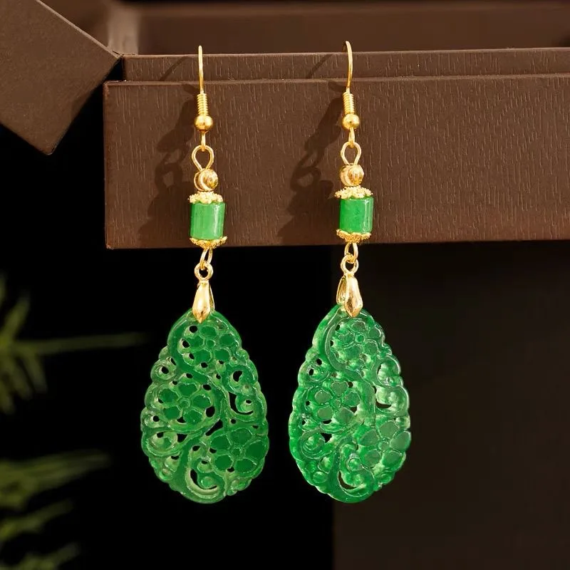 Women Accessories For Hand - 925 prata natural verde jade oco