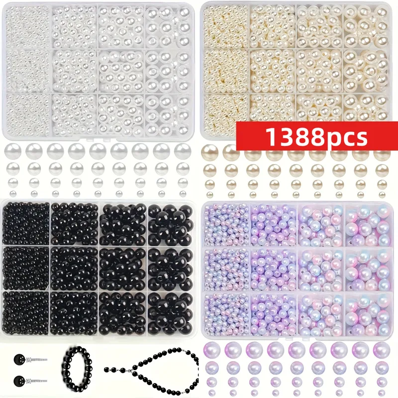 Women Accessories Bracelet - 1388 peças de Contas Redondas Coloridas