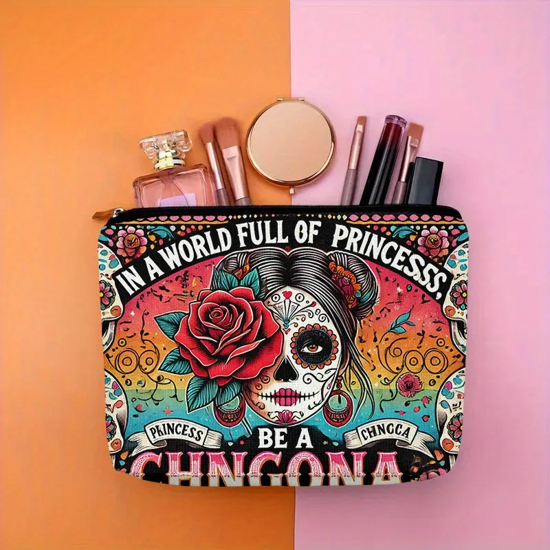 Women Accessories Pouch - Uma bolsa cosmética de flor e