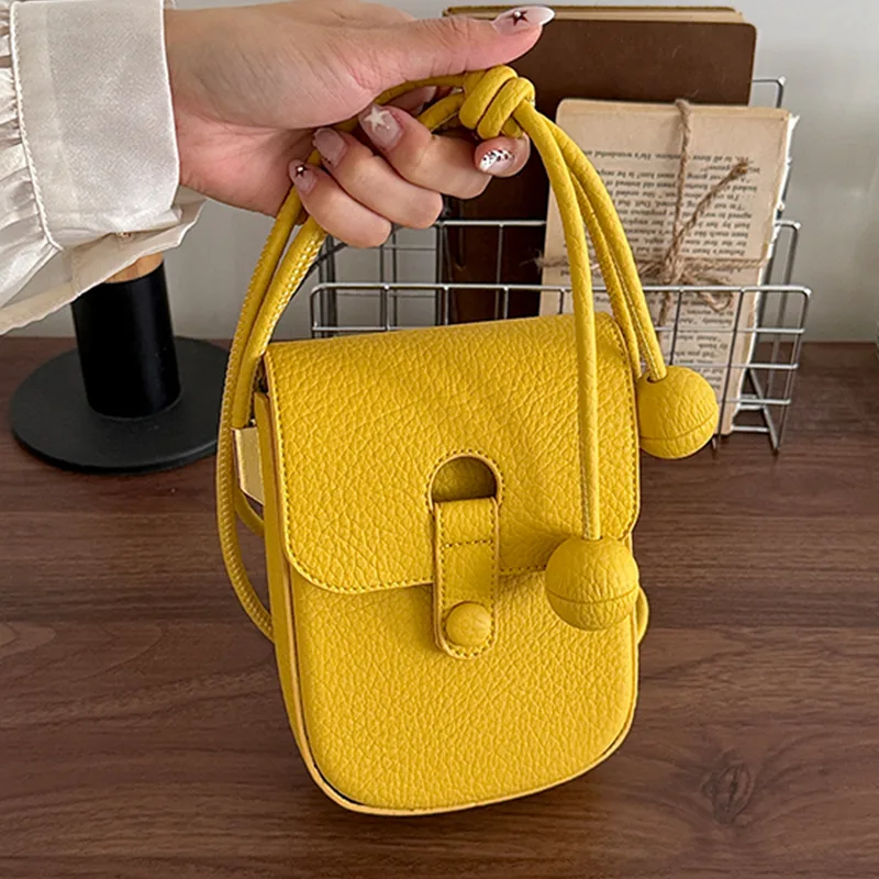 Women'S Yellow Accessories - Bolsa Transversal Mini Amarela de Marca