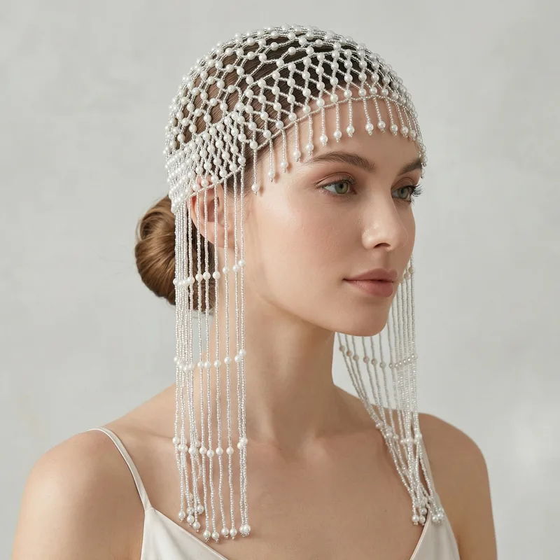Tiara de Pérolas Luxuosa para  - Women Knight Accessories avaliação e preço