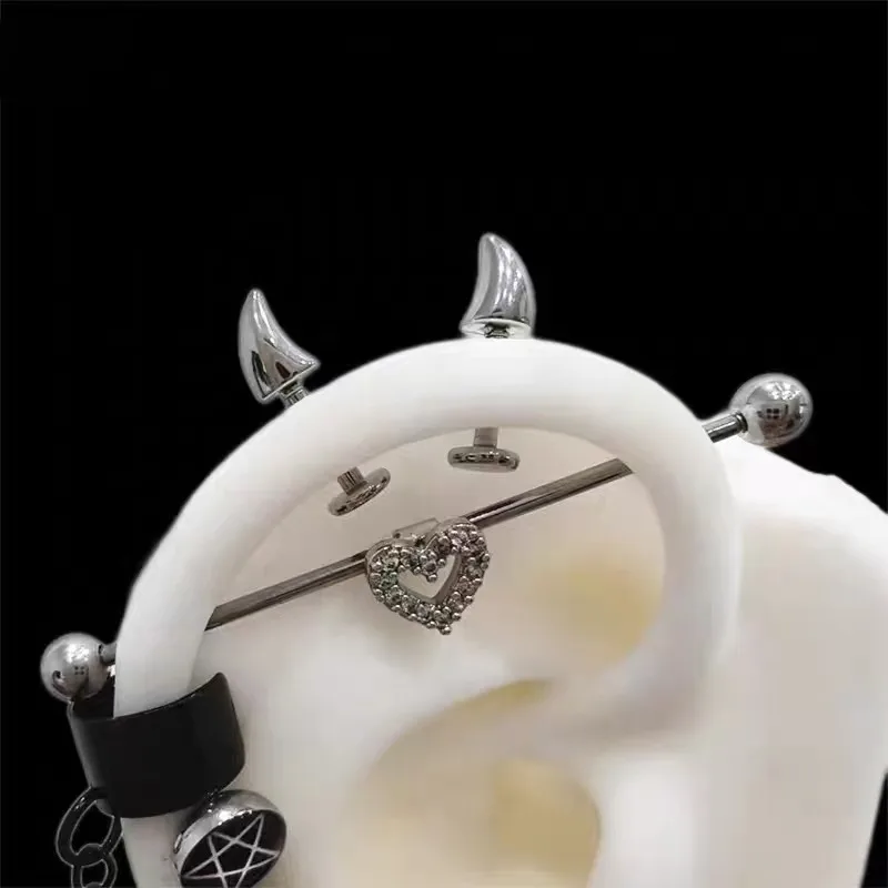 Brinco de piercing com chifres - Women'S Accessories Jewelry Sale avaliação e preço