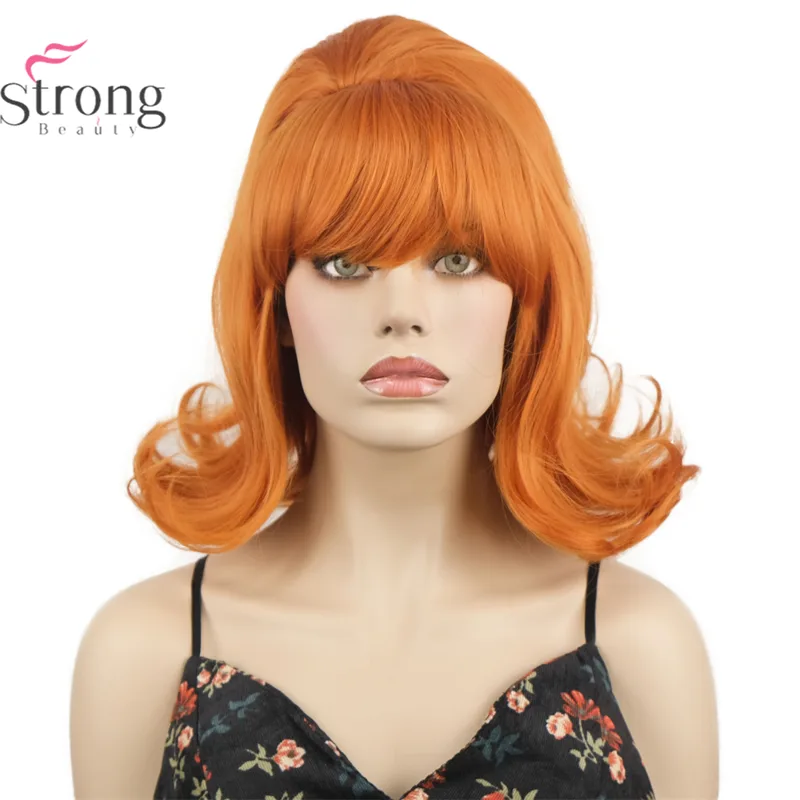 Peruca laranja feminina 60s pe - Women'S Accessories In The 60S avaliação e preço