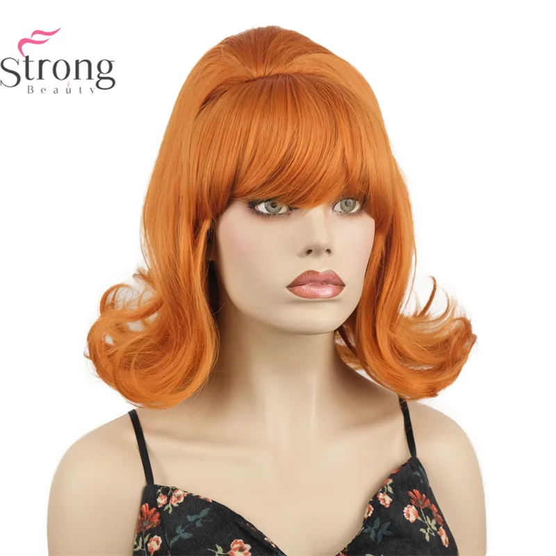 Peruca laranja feminina 60s pe - Women'S Accessories In The 60S avaliação e preço