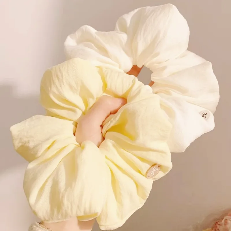 2 Peças de Scrunchies de Algod - Women'S Yellow Accessories avaliação e preço