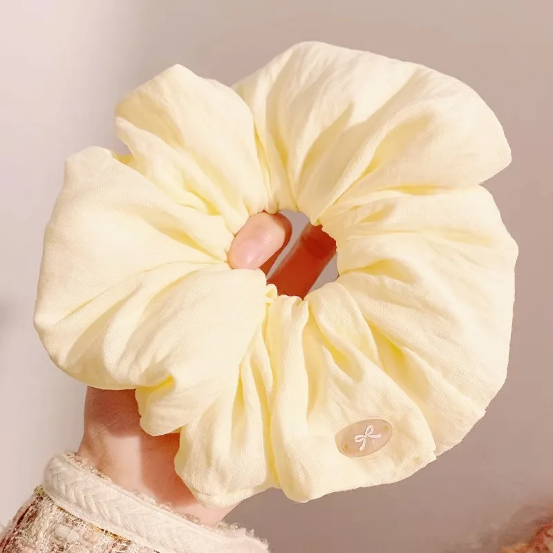 2 Peças de Scrunchies de Algod - Women'S Yellow Accessories avaliação e preço