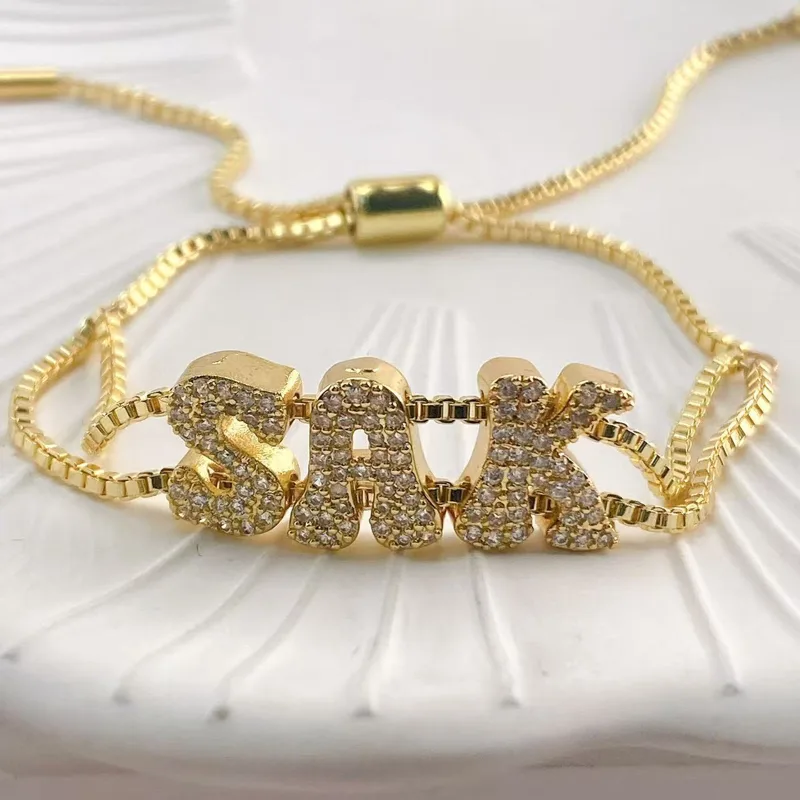Pulseira de nome DIY em ouro d - Women Accessories Name In English avaliação e preço