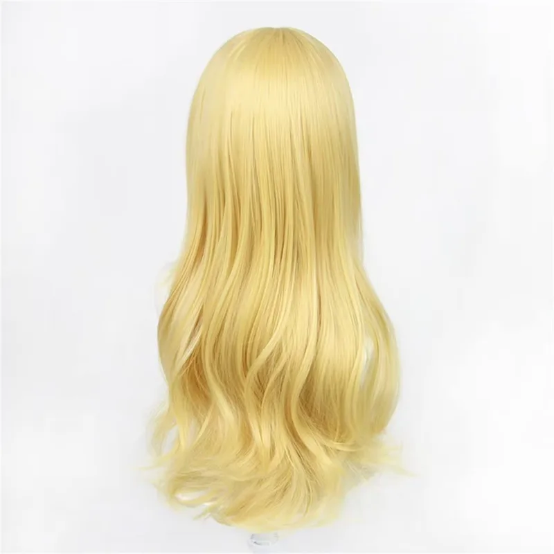 60cm longo amarelo loiro solto - Women'S Yellow Accessories avaliação e preço