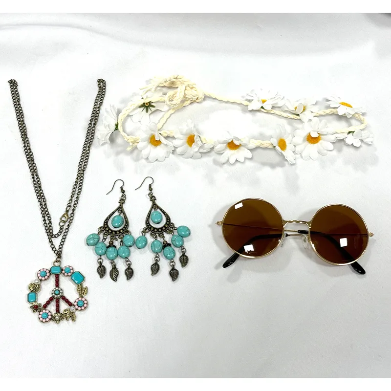 Conjunto de Acessórios Hippie  - Women'S Accessories In The 60S avaliação e preço