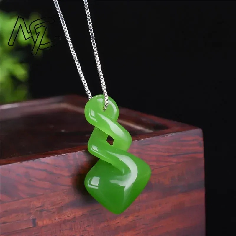 Natural hetian jade cor verde  - Women Accessories For Hand avaliação e preço