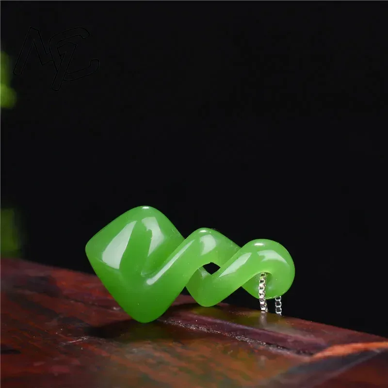 Natural hetian jade cor verde  - Women Accessories For Hand avaliação e preço