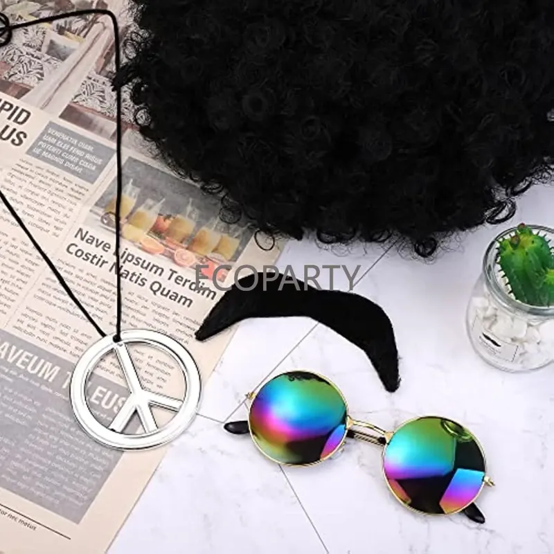 Acessórios de fantasia hippie, - Women'S Accessories In The 60S avaliação e preço