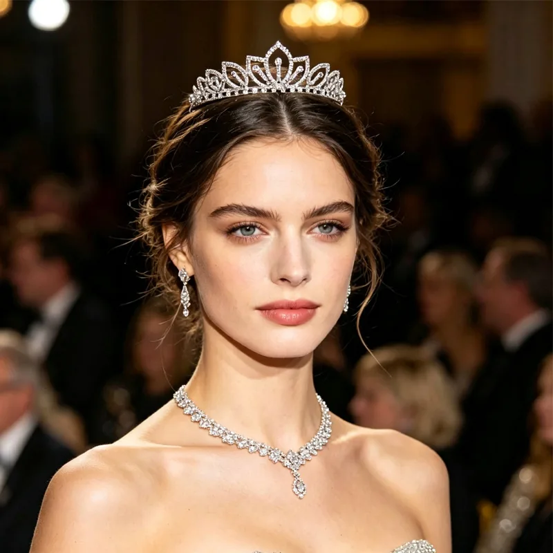 Tiara de Noiva com Coroa de St - Women Accessories Gift avaliação e preço