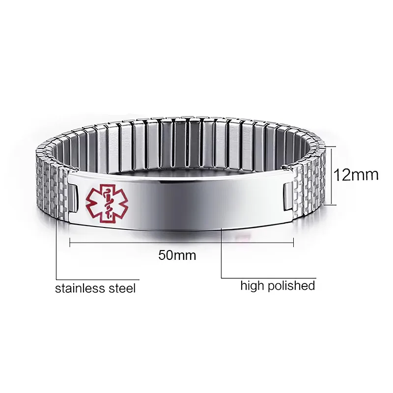 Vnox-Aço Inoxidável Medical Al - Resin Bangle Bracelet avaliação e preço