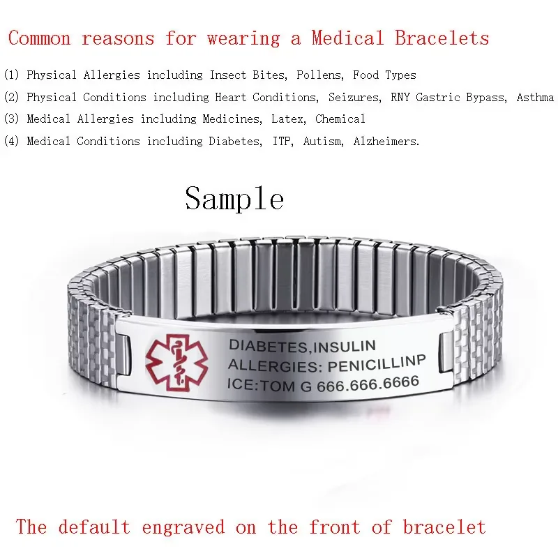 Vnox-Aço Inoxidável Medical Al - Resin Bangle Bracelet avaliação e preço