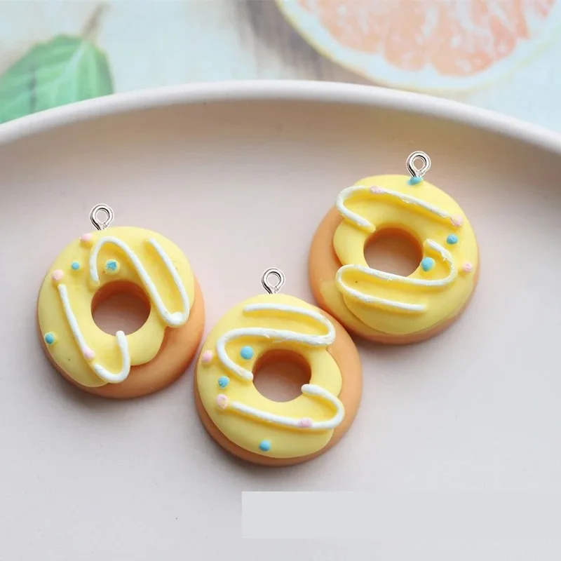 10 pçs kawaii cor donut resina - Resin Bangle Bracelet avaliação e preço