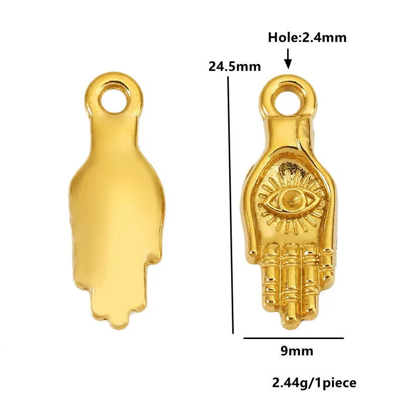 5 Peças de Pingentes de Aço In - Women Accessories Bracelet avaliação e preço