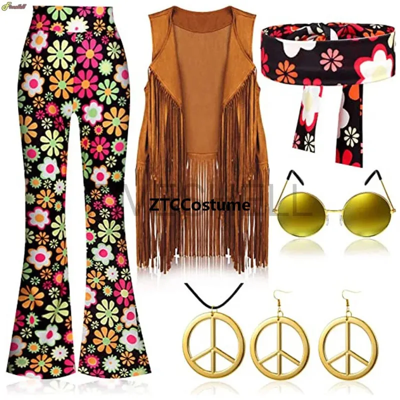 Fantasia Hippie Feminina Anos  - Women'S Accessories In The 60S avaliação e preço