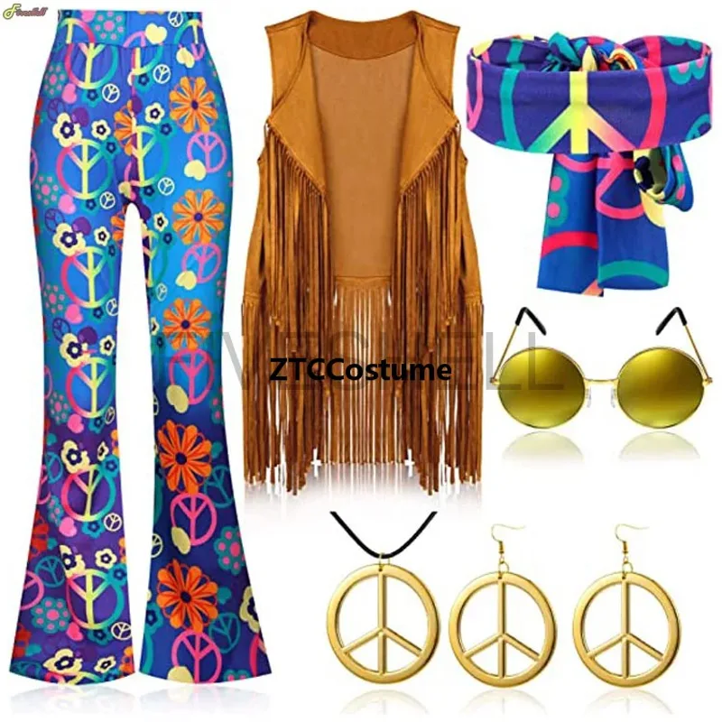 Fantasia Hippie Feminina Anos  - Women'S Accessories In The 60S avaliação e preço