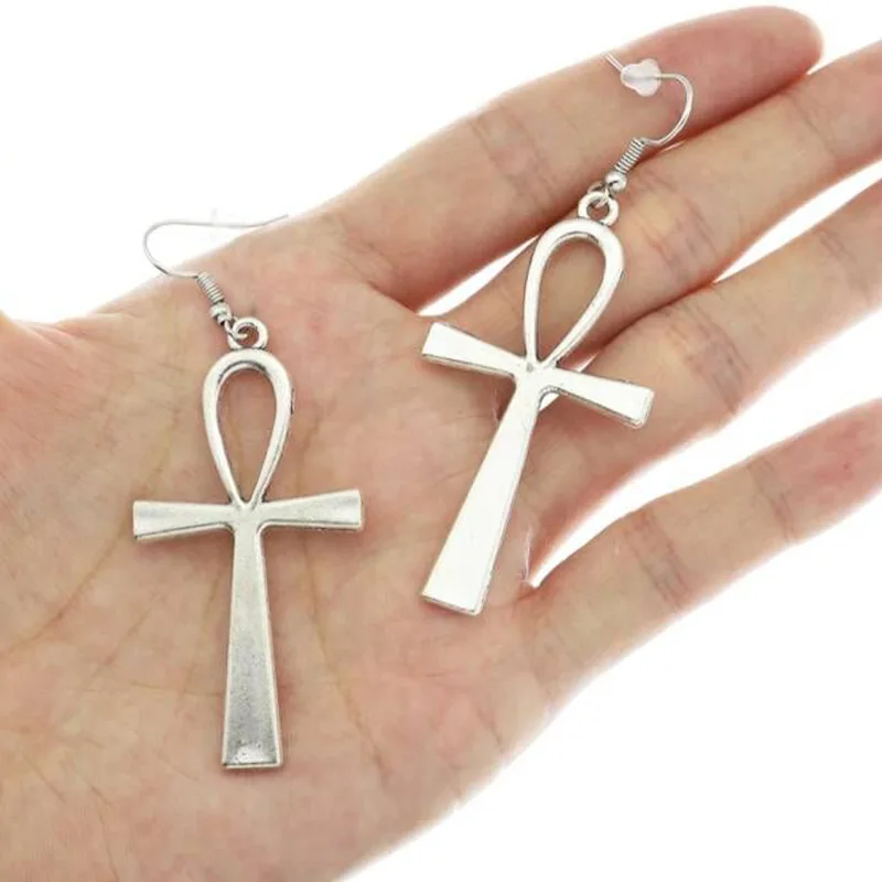 Brincos egípcios grandes ankh  - Women'S Egyptian Accessories avaliação e preço