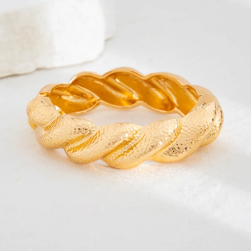 Vintage cor de ouro hip hop me - Resin Bangle Bracelet avaliação e preço