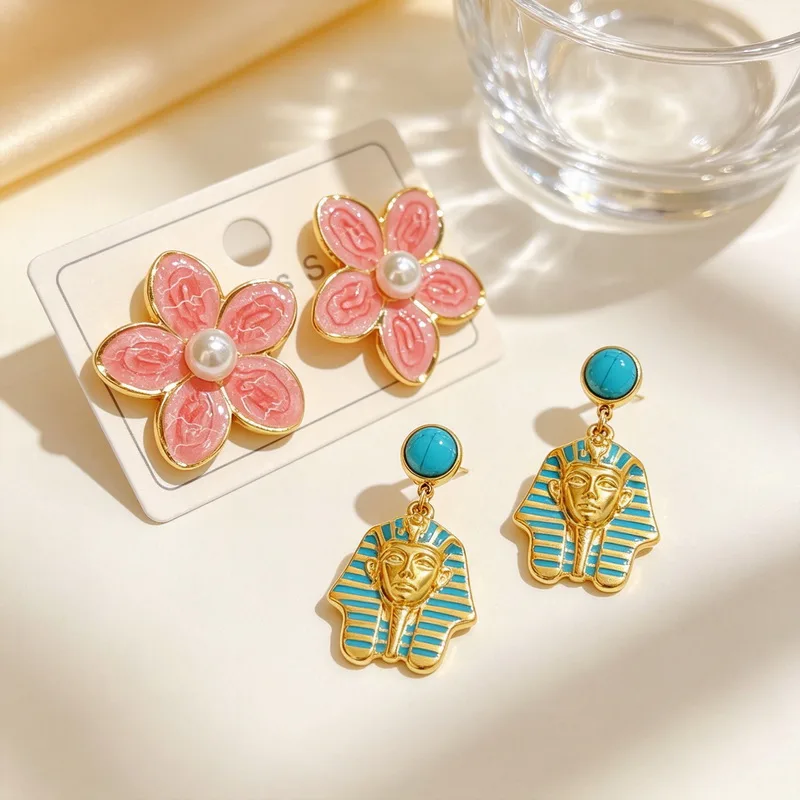 Brincos de Aço Inoxidável Kale - Women'S Egyptian Accessories avaliação e preço