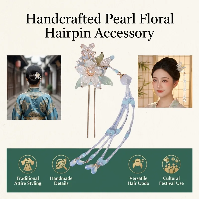 Grampo de Cabelo Hanfu Artesan - Women Accessories For Hand avaliação e preço