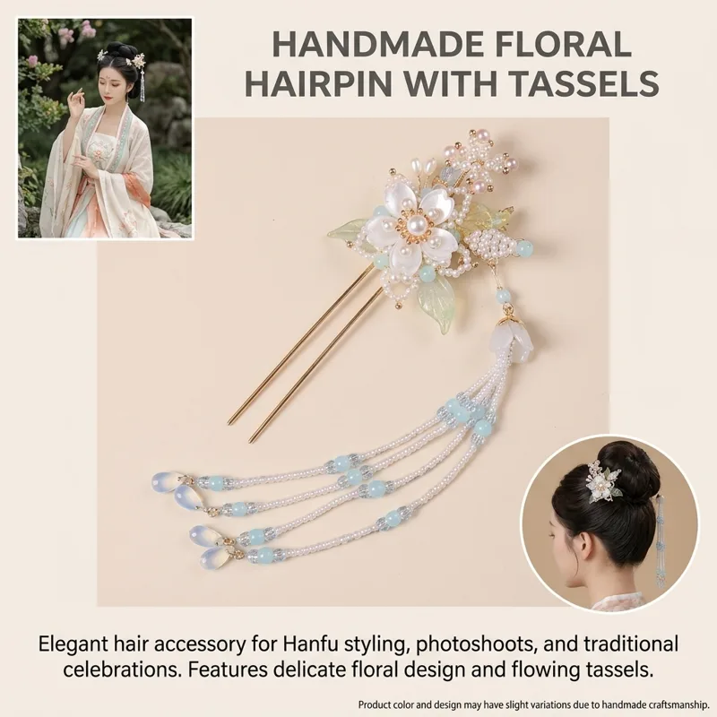 Grampo de Cabelo Hanfu Artesan - Women Accessories For Hand avaliação e preço
