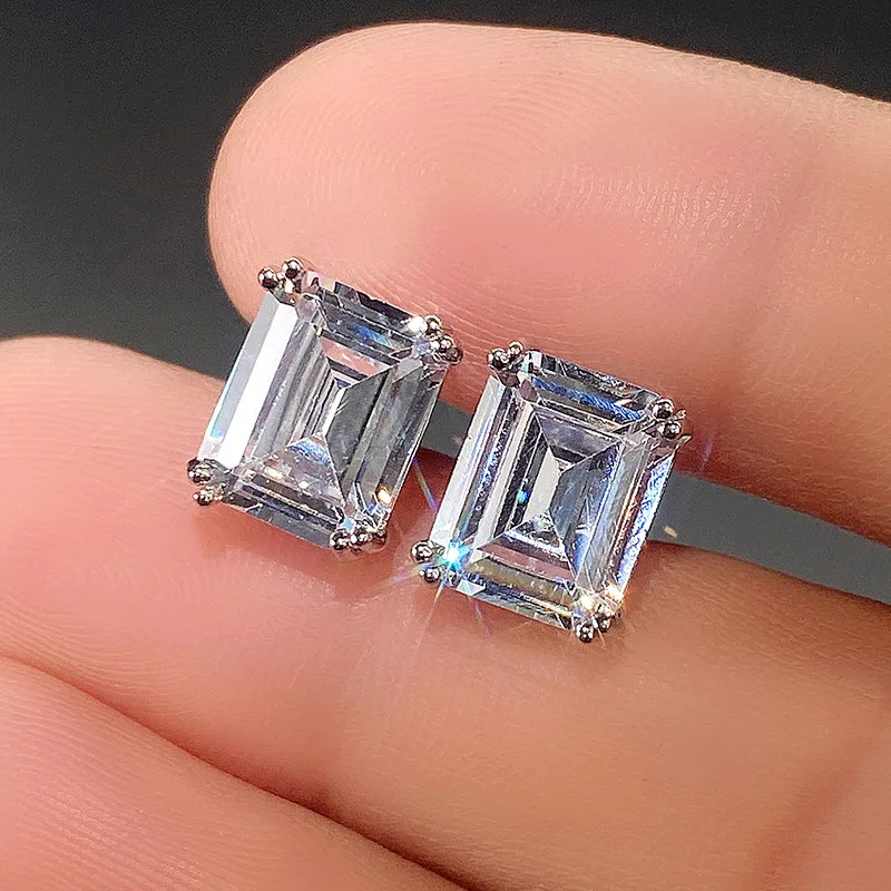 Huitan-Brincos de cristal zirc - Women'S Accessories Jewelry Sale avaliação e preço