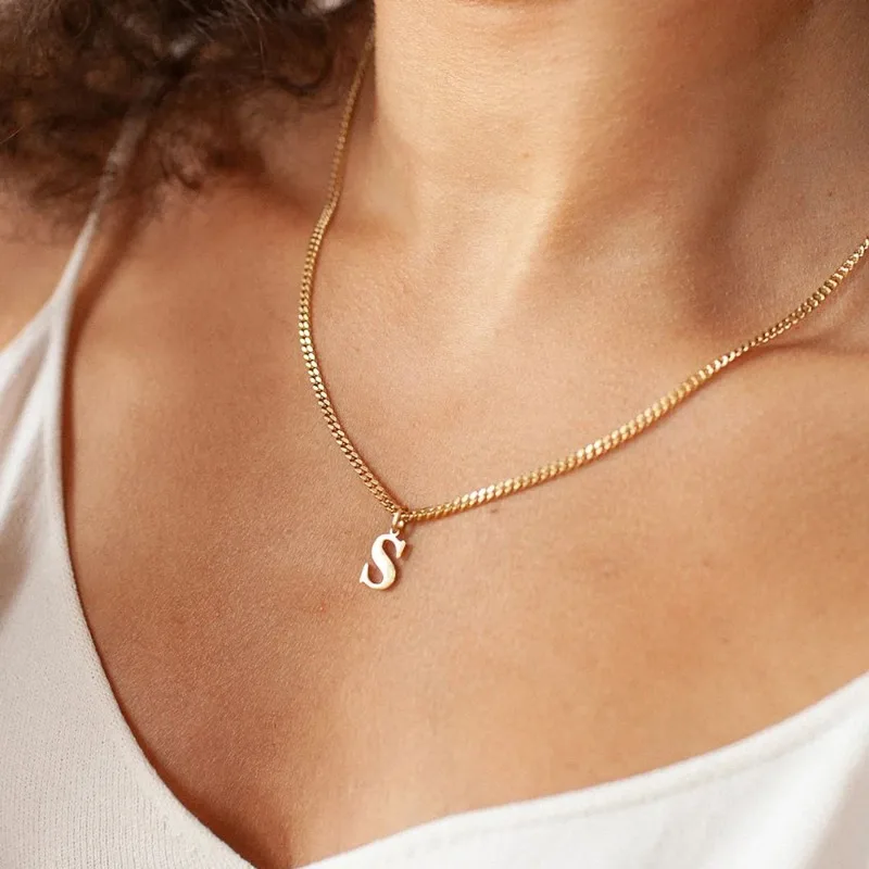 Acessórios de Colar com Letras - Women Accessories Name In English avaliação e preço