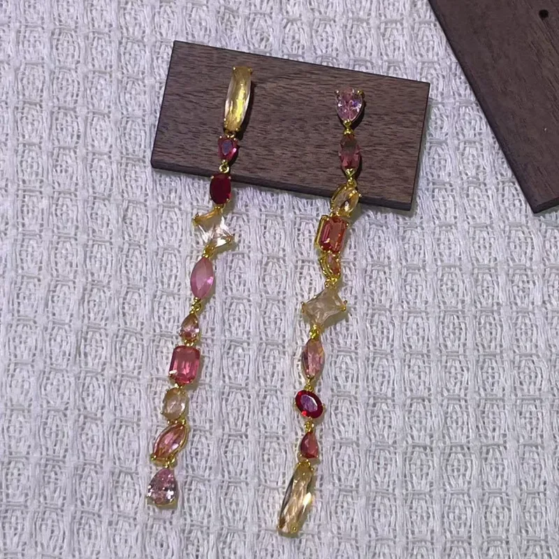 Brincos de Franja em Rosa e Ve - Women'S Accessories Jewelry Sale avaliação e preço