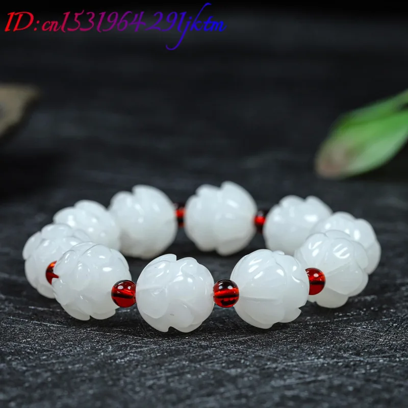 Pulseira de Jade Real Branca c - Women Accessories Gift avaliação e preço
