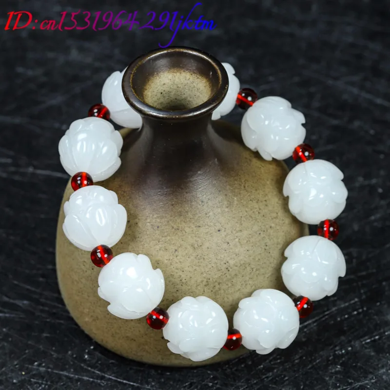 Pulseira de Jade Real Branca c - Women Accessories Gift avaliação e preço