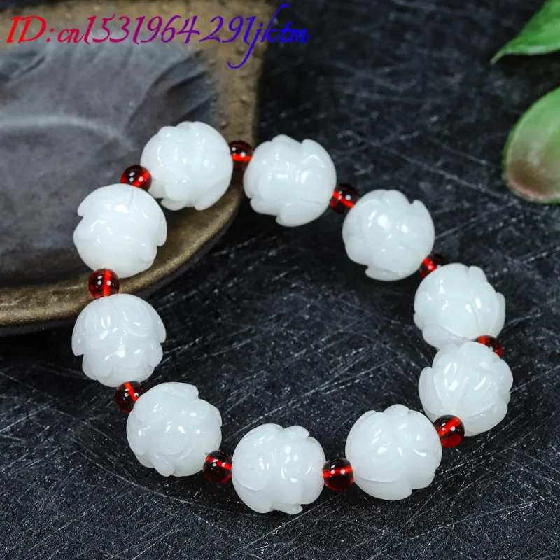 Pulseira de Jade Real Branca c - Women Accessories Gift avaliação e preço