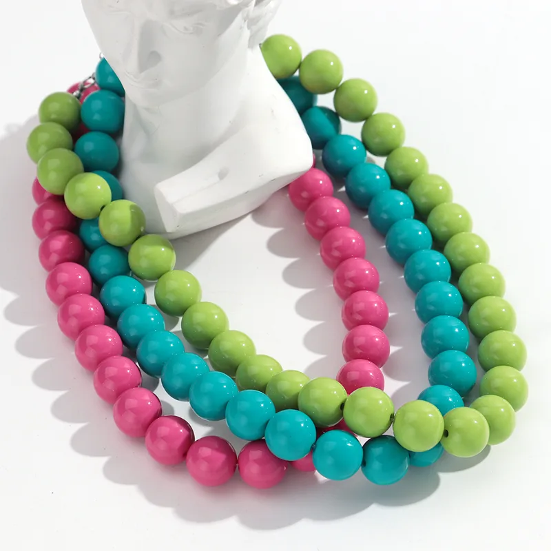 Colar Choker de Contas Acrílic - Resin Bangle Bracelet avaliação e preço