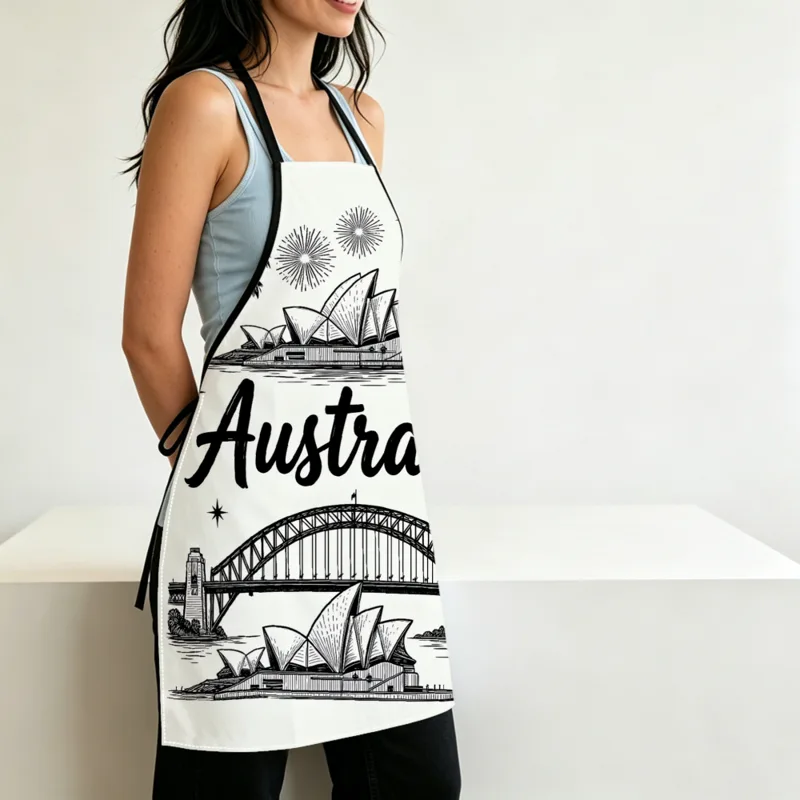 Avental de cozinha com estampa - Women'S Accessories Australia avaliação e preço