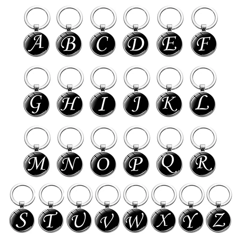 A-Z nome inicial chaveiro para - Women Accessories Name In English avaliação e preço