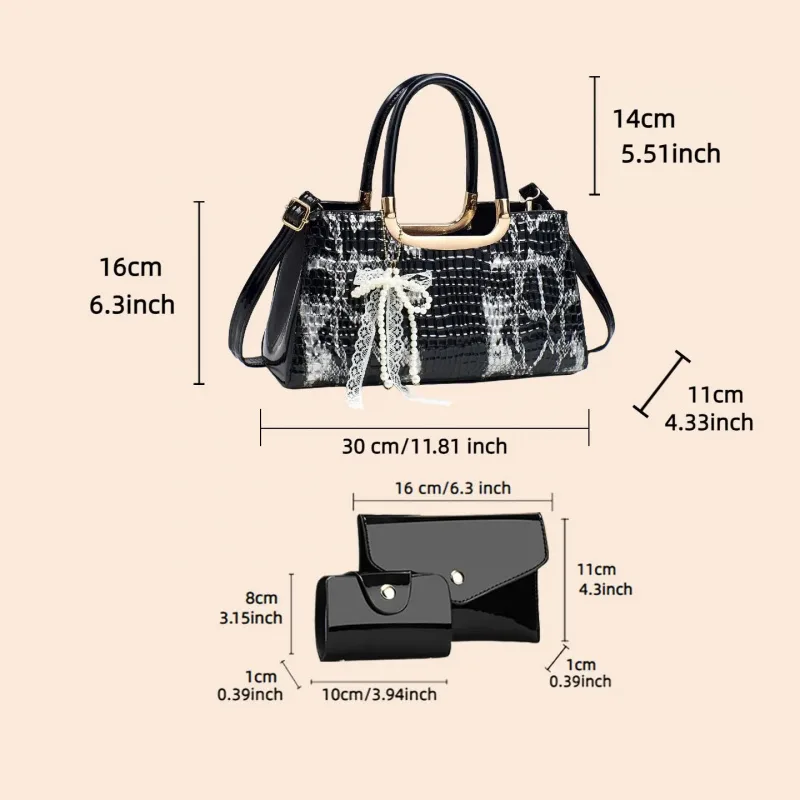 Conjunto de Bolsas Femininas,  - Women Accessories Gift avaliação e preço